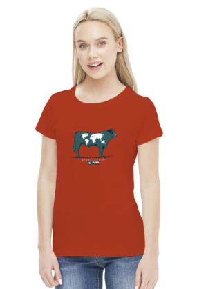 Koszulka damska - Krowa. Pada