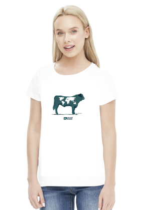 Koszulka damska - Krowa. Pada