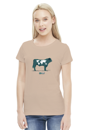 Koszulka damska - Krowa. Pada