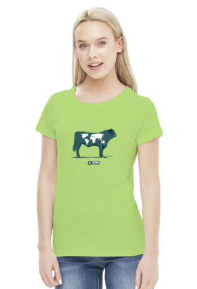 Koszulka damska - Krowa. Pada