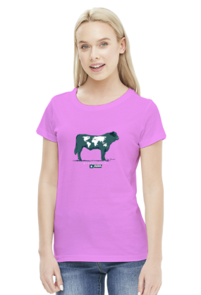 Koszulka damska - Krowa. Pada
