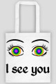 I see you! Biała torba