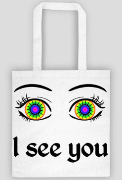 I see you! Biała torba