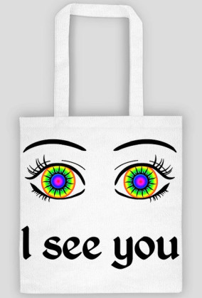I see you! Biała torba
