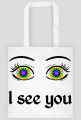 I see you! Biała torba