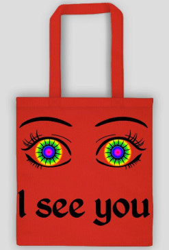I see you! Czerwona torba