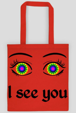 I see you! Czerwona torba