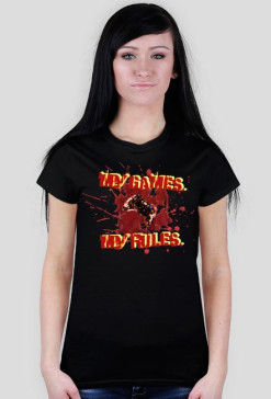 Koszulka damska "My Games. My rules." CZARNA (Xbox)