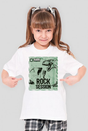 Koszulka dla dziewczynki - Rock session. Pada