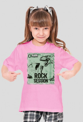 Koszulka dla dziewczynki - Rock session. Pada