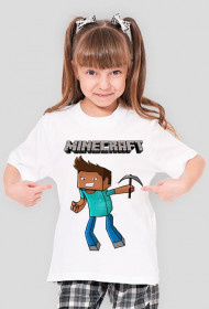 Koszulka "Minecraft" Dziecięca (Dziewczyna)