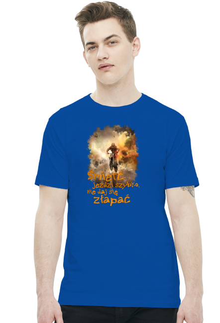 Śmierć jeździ szybko nie daj się złapać - koszulka męska