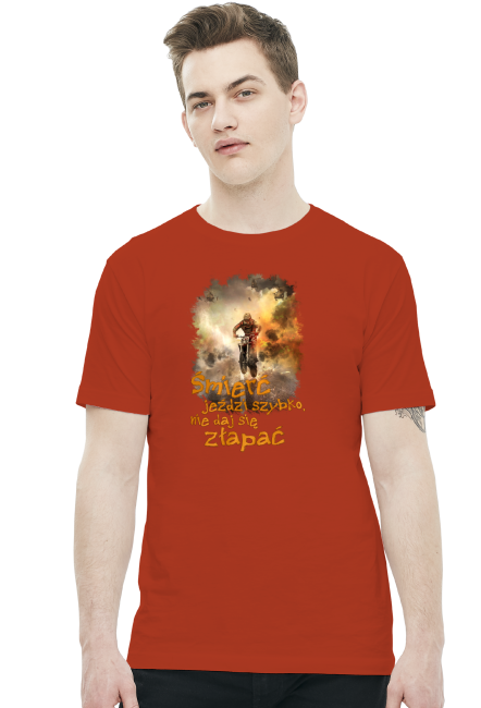 Śmierć jeździ szybko nie daj się złapać - koszulka męska