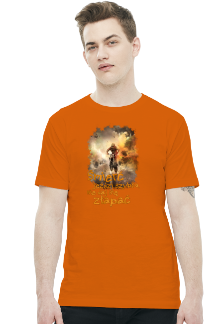 Śmierć jeździ szybko nie daj się złapać - koszulka męska