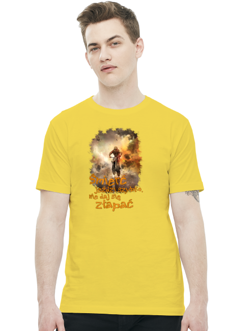 Śmierć jeździ szybko nie daj się złapać - koszulka męska