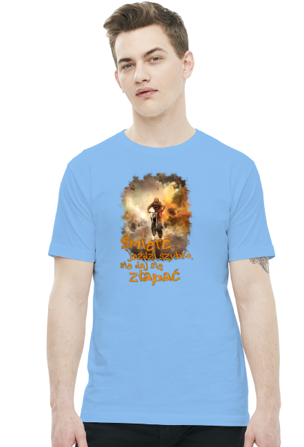 Śmierć jeździ szybko nie daj się złapać - koszulka męska