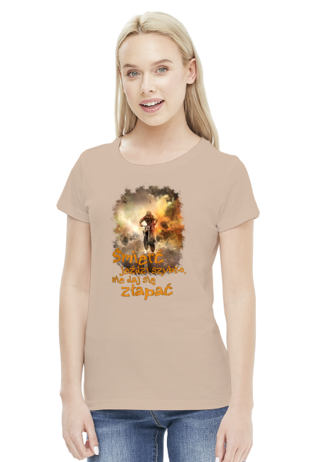 Śmierć jeździ szybko nie daj się złapać - koszulka damska