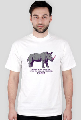 Koszulka męska - Nosorożec. Pada