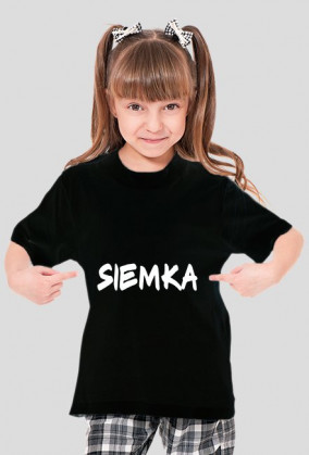 Bluzka z napisem SIEMKA