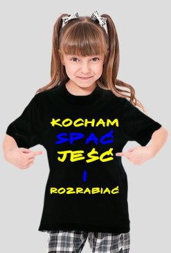 Koszulka dziewczęca-kocham