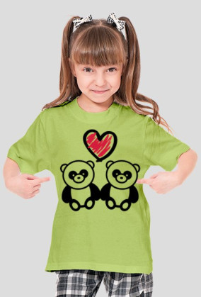 Podkoszulka - Zakochane Pandy