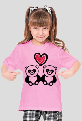Podkoszulka - Zakochane Pandy