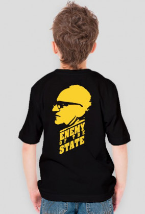 Chłopięca koszulka czarna, tył