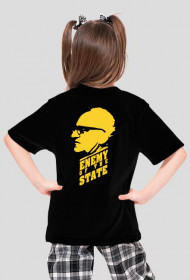 Dziewczęca koszulka czarna, tył