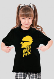 Dziewczęca koszulka czarna