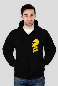 Bluza czarna z kapturem, obustronna