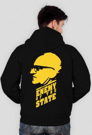 Bluza czarna z kapturem, obustronna