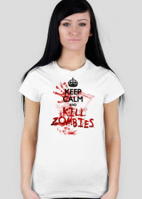 Kill Zombies White Damska