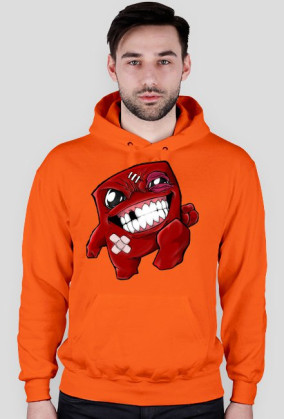 SUPER MEAT BOY Czarna męska Z KAPTUREM