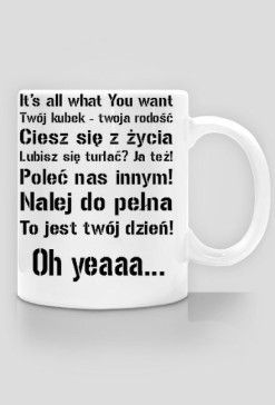Kubek z nadrukiem i logo (dwustronny)