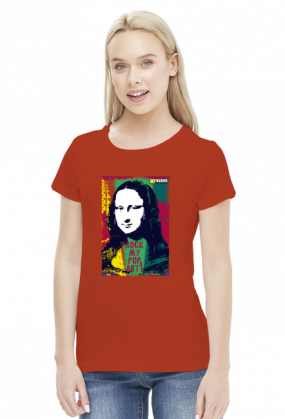 Koszulka damska - Mona Lisa. Pada