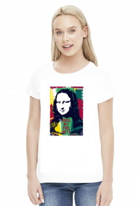 Koszulka damska - Mona Lisa. Pada