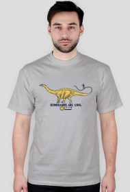 Koszulka męska - Dinozaury są fajne. Pada