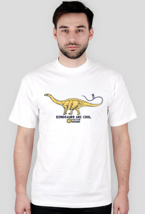 Koszulka męska - Dinozaury są fajne. Pada