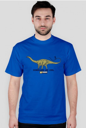 Koszulka męska - Dinozaury są fajne. Pada