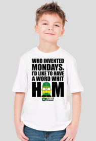 Koszulka dla chłopca - Poniedziałek. Pada