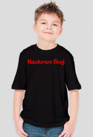 Oficjalna czarna koszulka Naukowo Blog