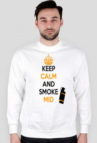 BLUZA KEEP CAML AND SMOKE MID BIAŁA