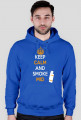 BLUZA Z KAPTUREM KEEP CALM AND SMOKE MID