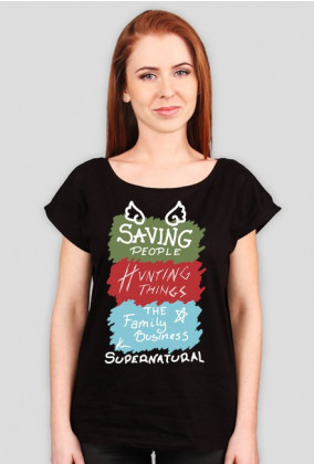 Koszulka damska Supernatural - Saving People...