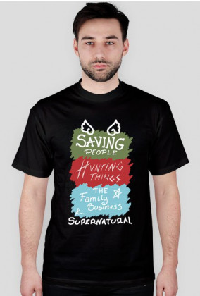 Koszulka męska Supernatural - Saving People...