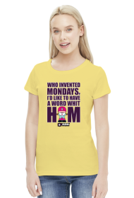 Koszulka damska - Poniedziałek. Pada