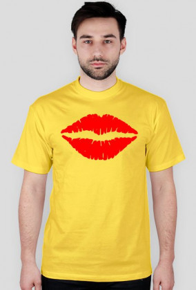 Lips - całuśna koszulka meska