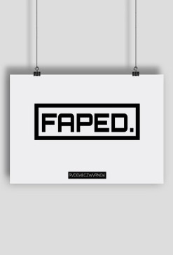 B&W FAPED POSTER