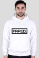 HOODIE FAPED B&W