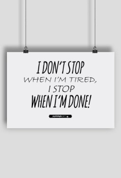 Plakat - I don't stop